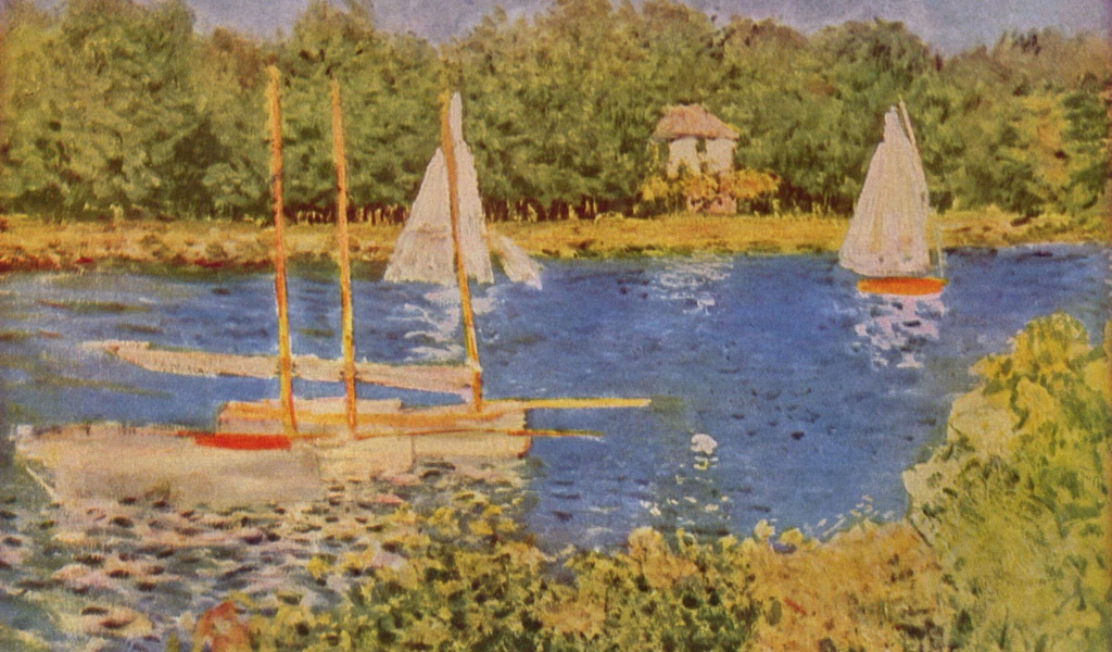Картина Моне - озеро