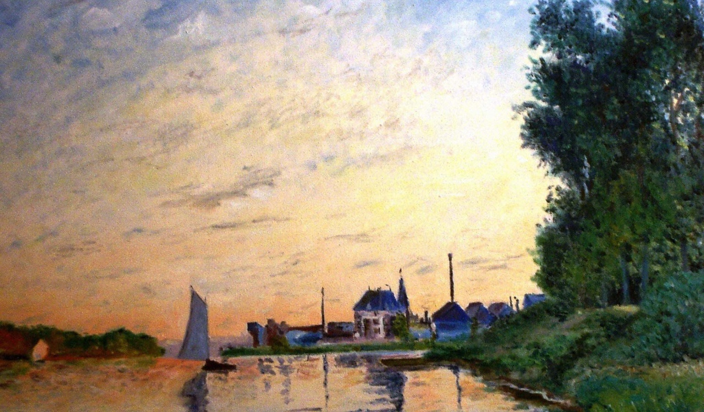 Картина Моне - маленький дом