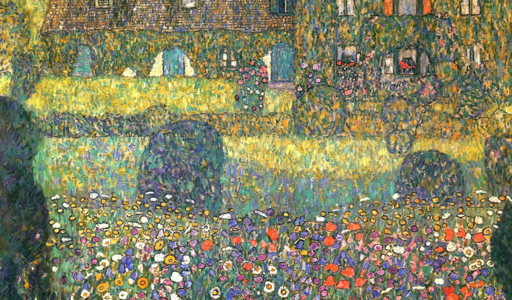 Картина Густава Климта - двор