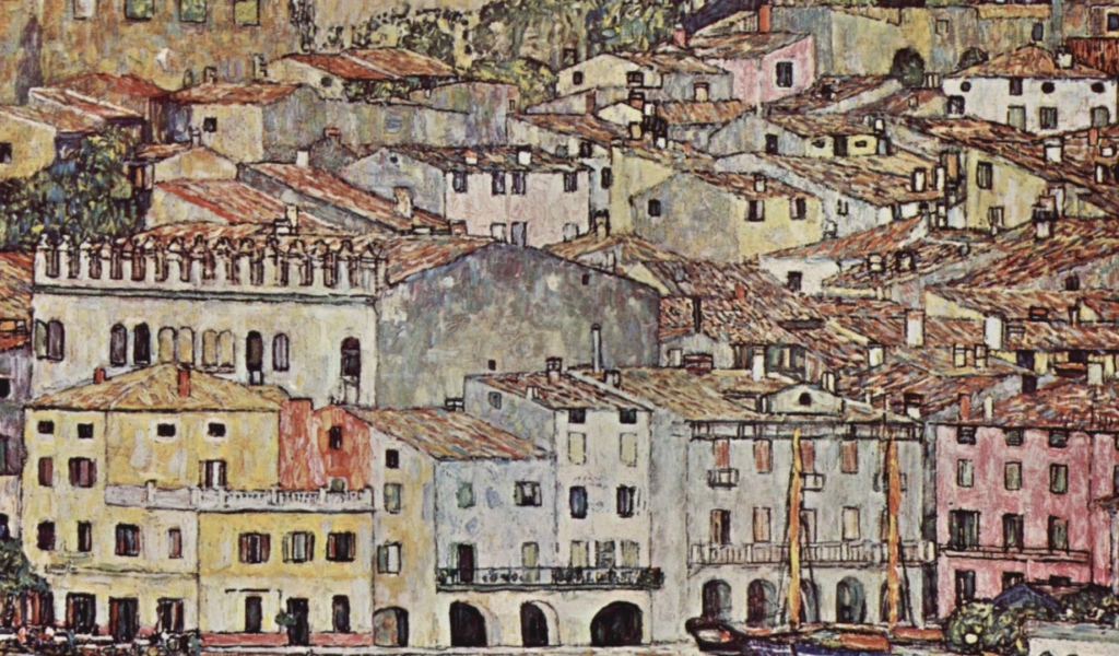 Картина Густава Климта - Город