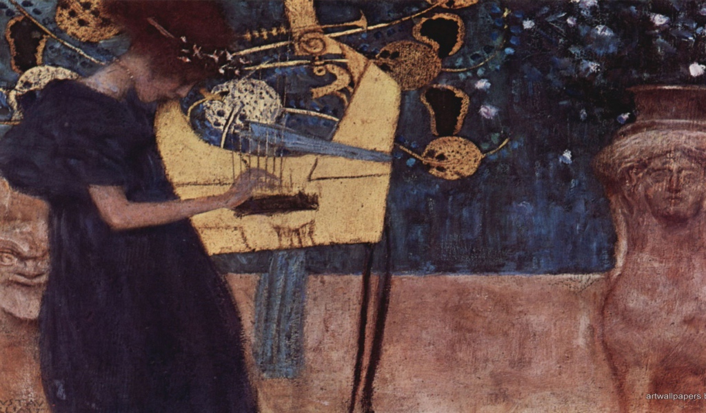 Картина Густава Климта - Музыка