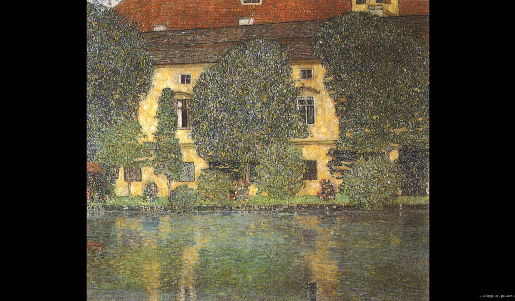 Картина Густава Климта - Шлосс Каммер Аттерзее