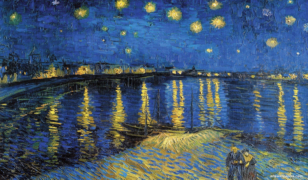 Картина Винсента Ван Гога - Звездная ночь