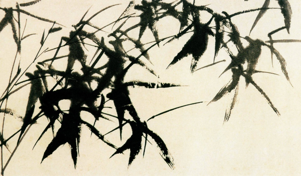 Картина Марлен Дюма - черный куст