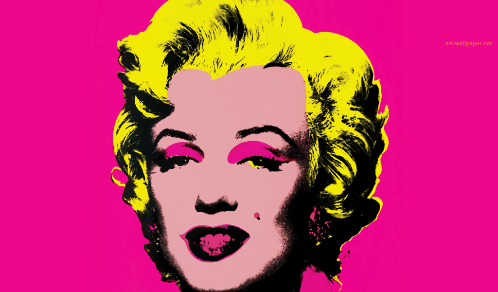 Картина Энди Уорхола блондинка женщина