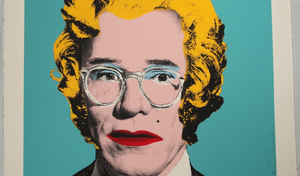 Картина Энди Уорхола старой женщины