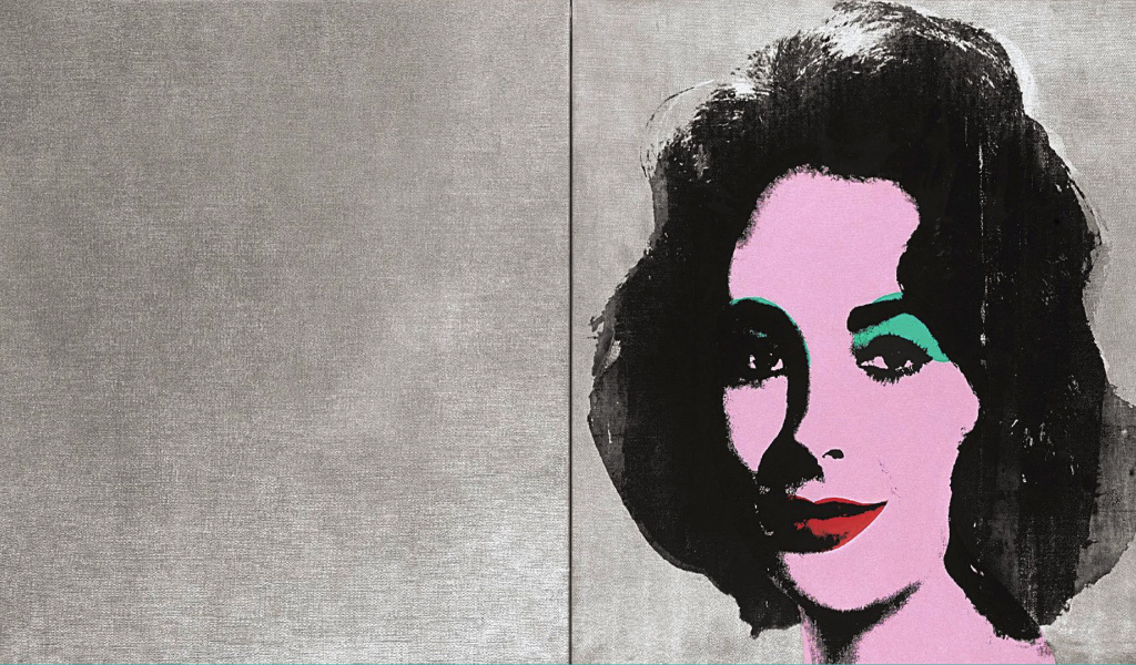 Картина Энди Уорхола красивой женщины