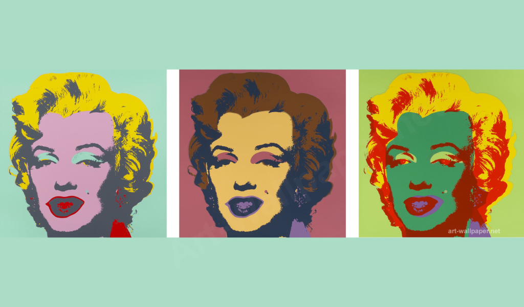 Картина Энди Уорхола три головы
