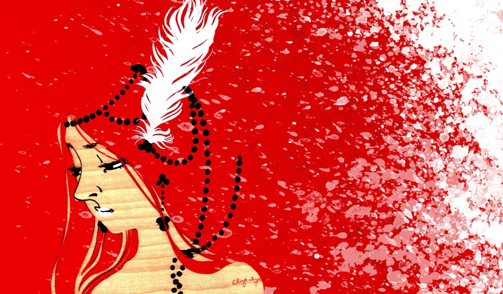 Картина в красных тонах