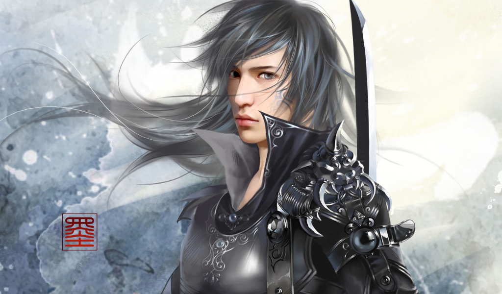 Воин в доспехах