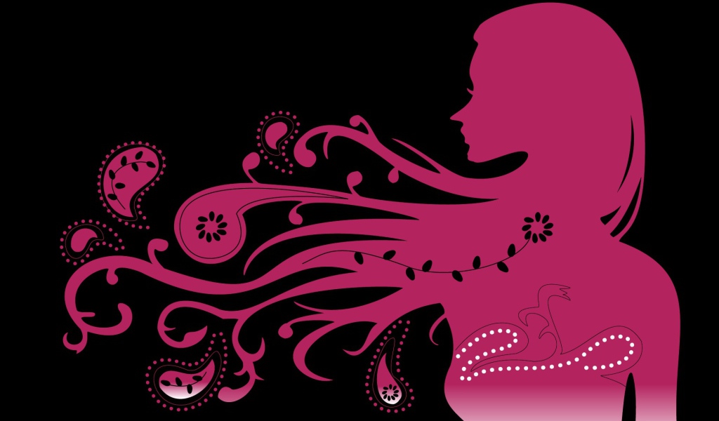 Прекрасная векторная девушка