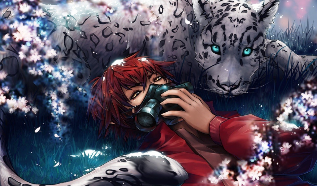 Снежный барс и девочка