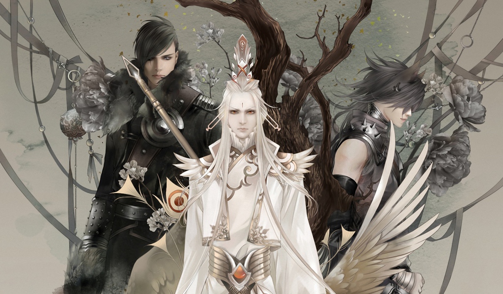 Ангел около дерева