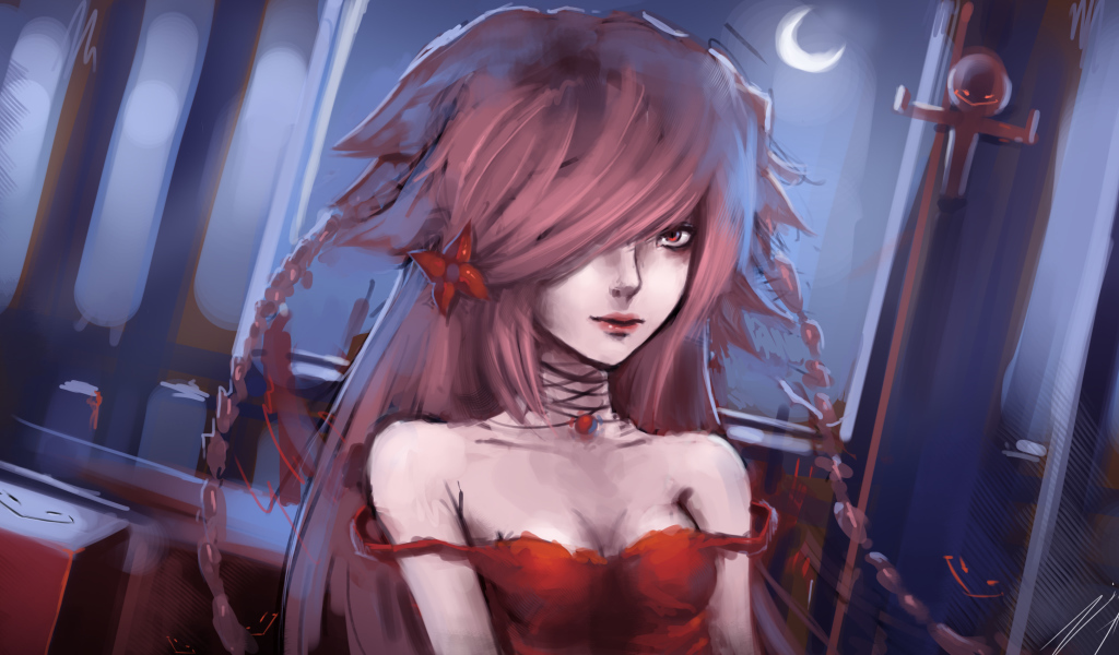 Аниме девушка вампир