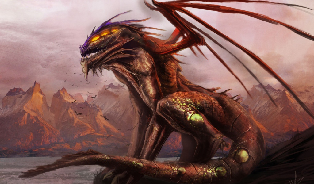 Дракон сидит у моря