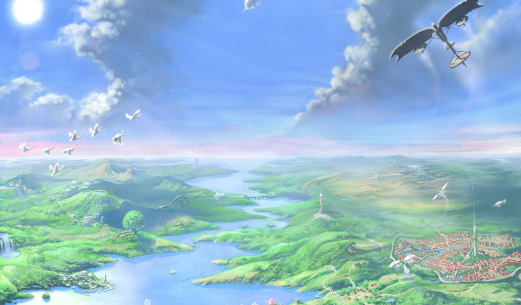 Фантастический инопланетный пейзаж