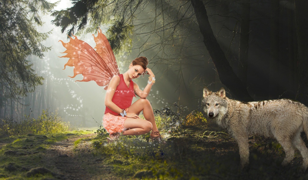 Лесная фея и волк