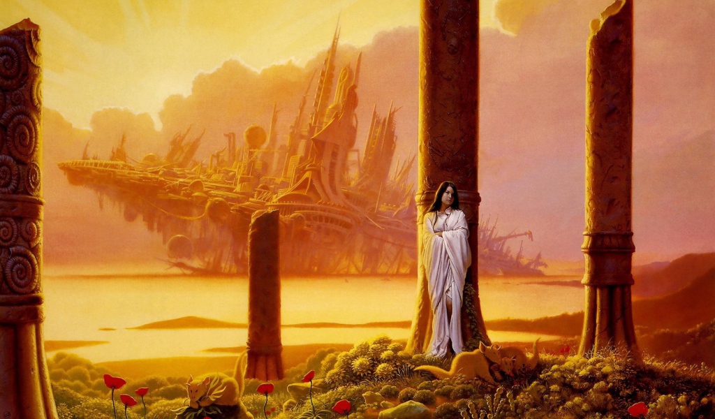 Девушка в белой одежде