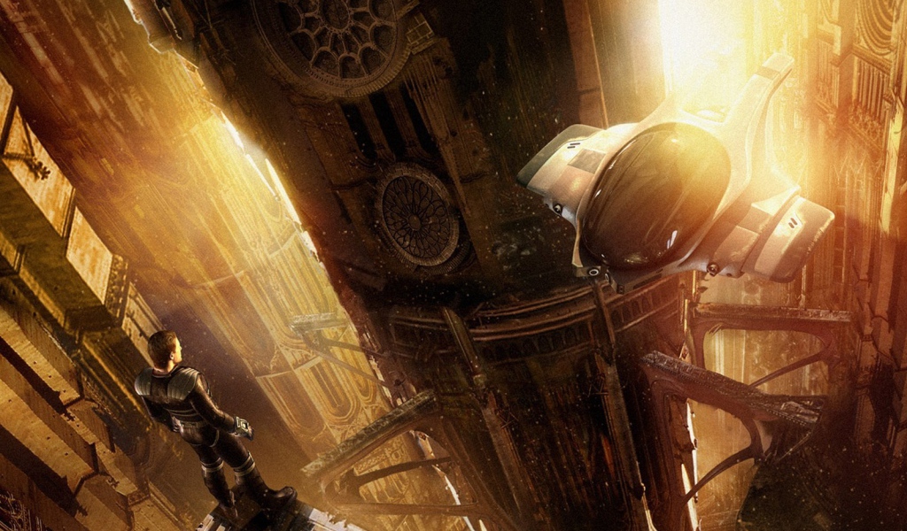 Герой в фантастическом городе