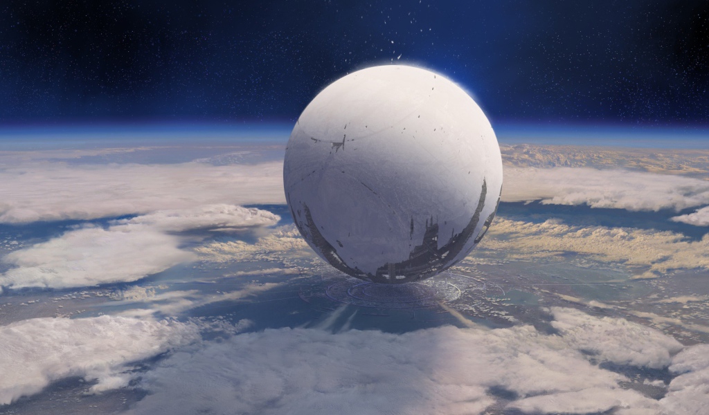 Огромный шар на планете