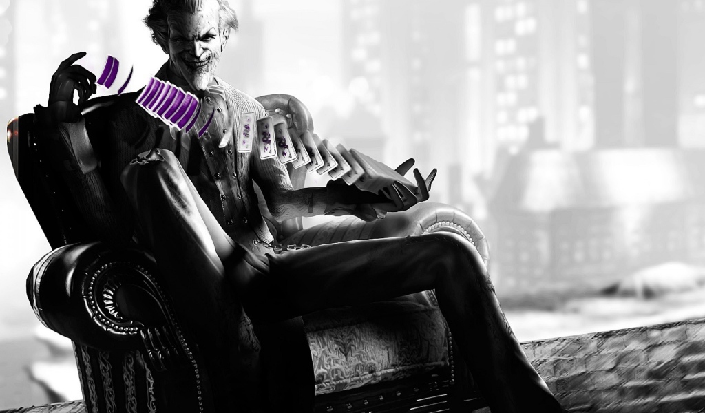 Джокер играет с колодой