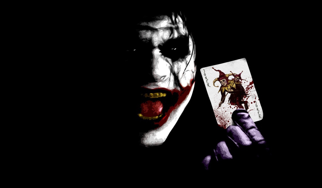 Джокер с окровавленной картой