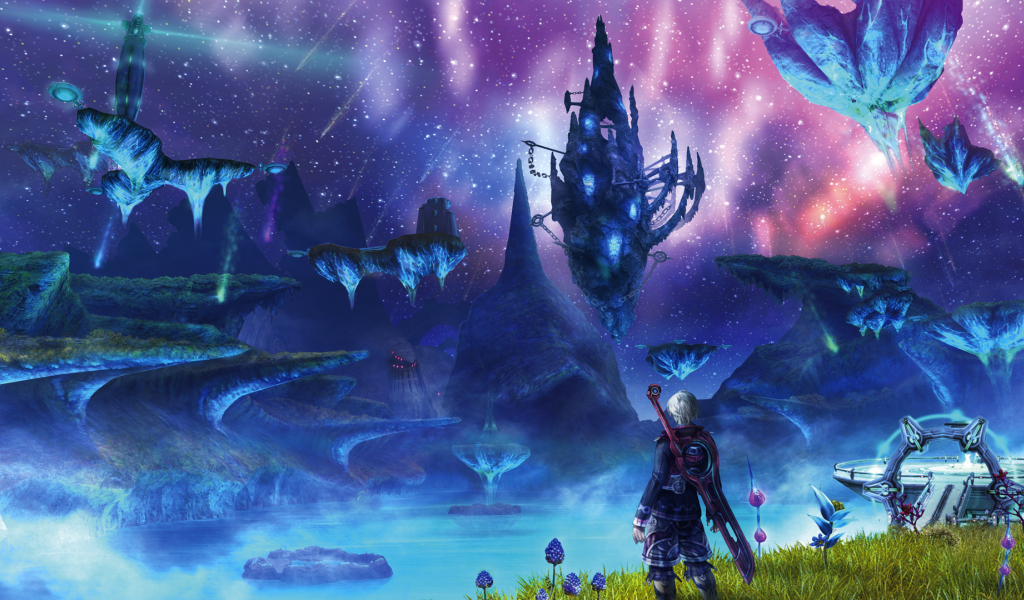 Пейзаж с летающими островами