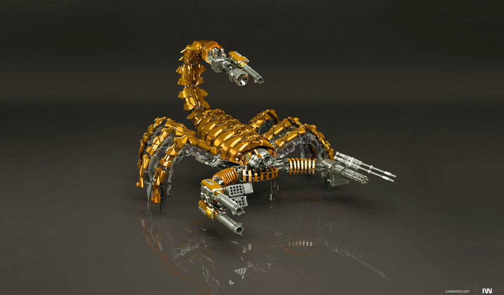Металлический Робот скорпион
