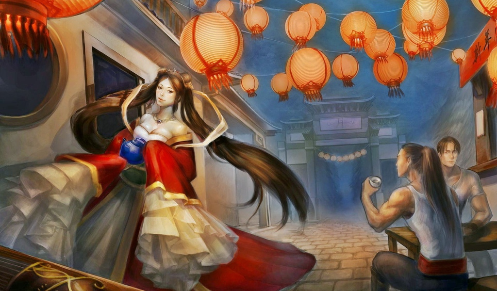 Лунная принцесса идет по улице