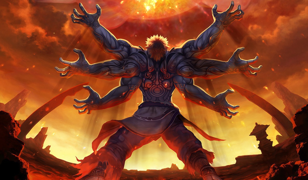 Шестирукий монстр