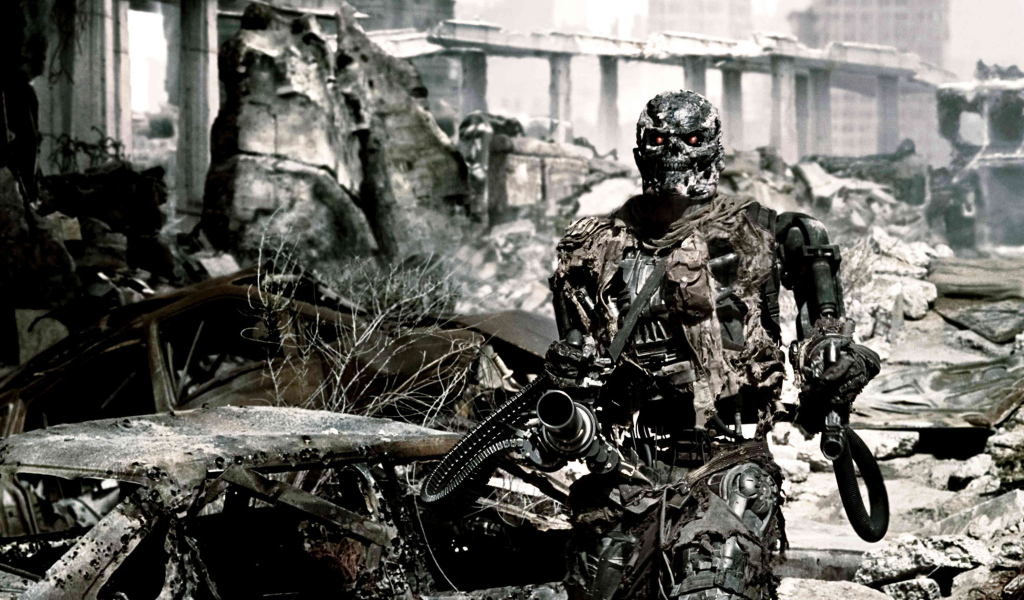 Терминатор среди развалин