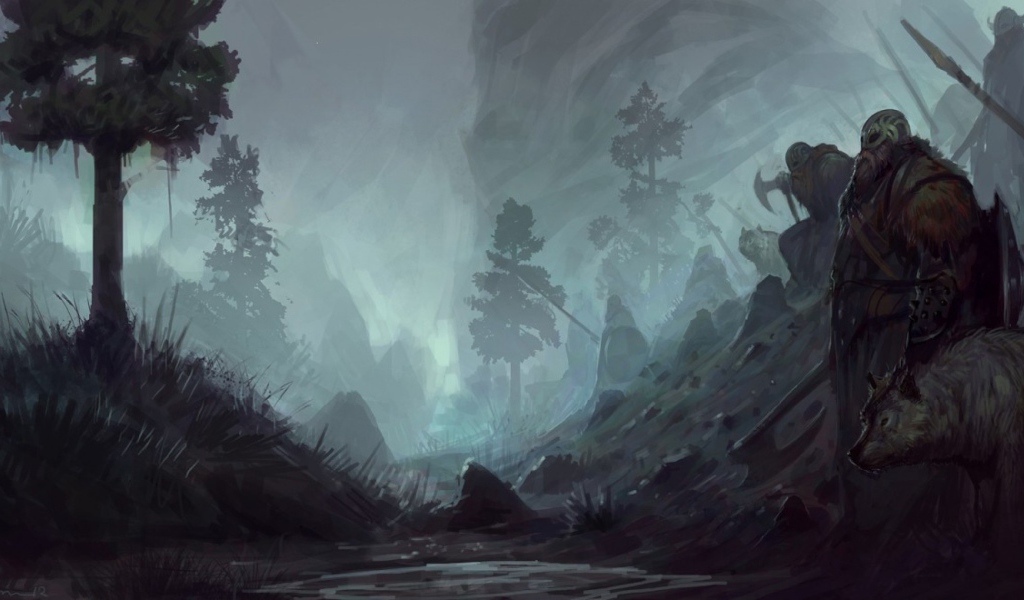 Викинги в лесу