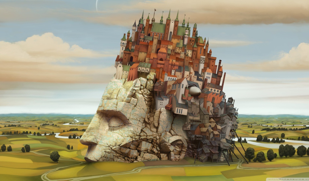 Город на каменной голове