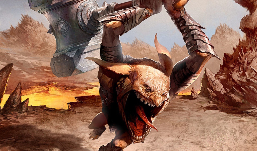 Чудовище с молотом