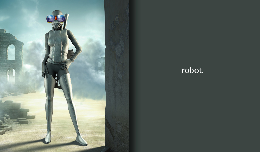 Робот в синих очках