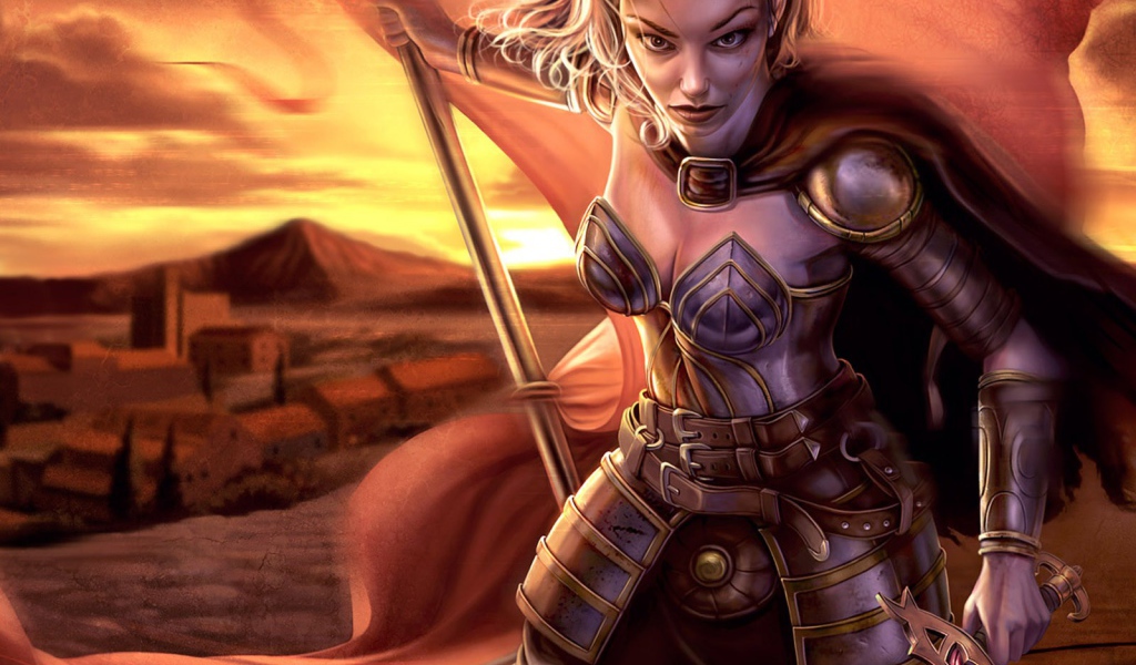 Воин со знаменем