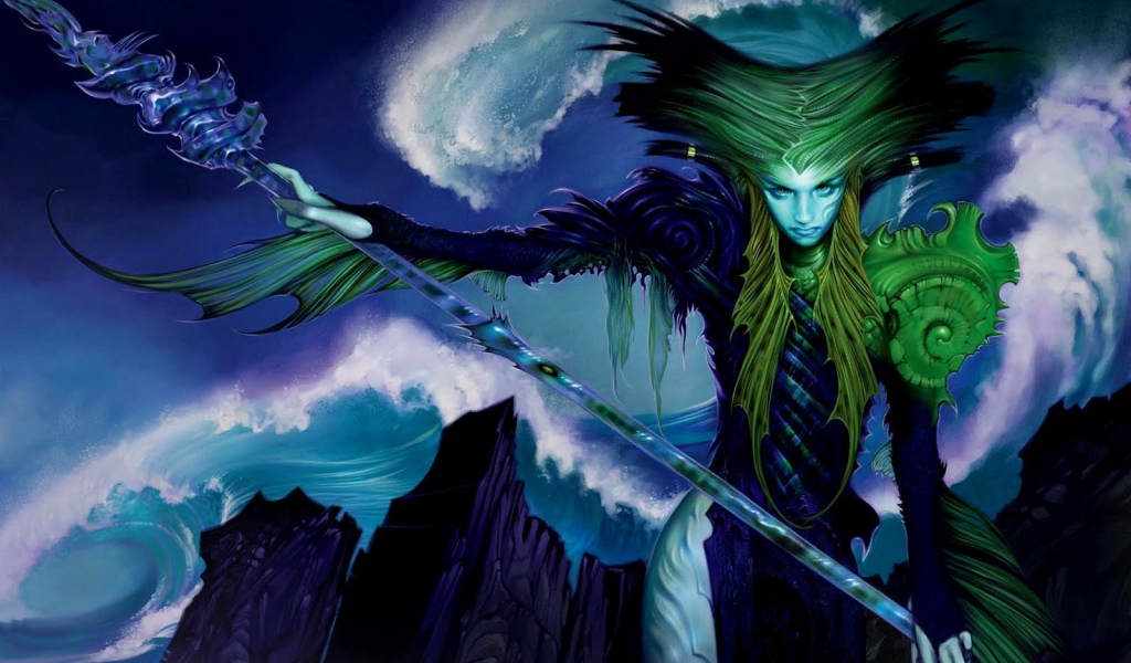 Колдунья с жезлом