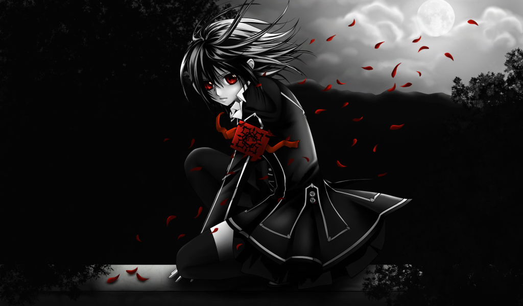 Девушка вампир из Аниме