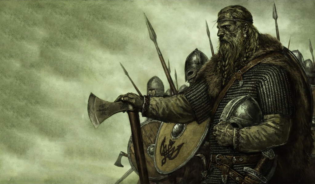 Воины отряда викингов