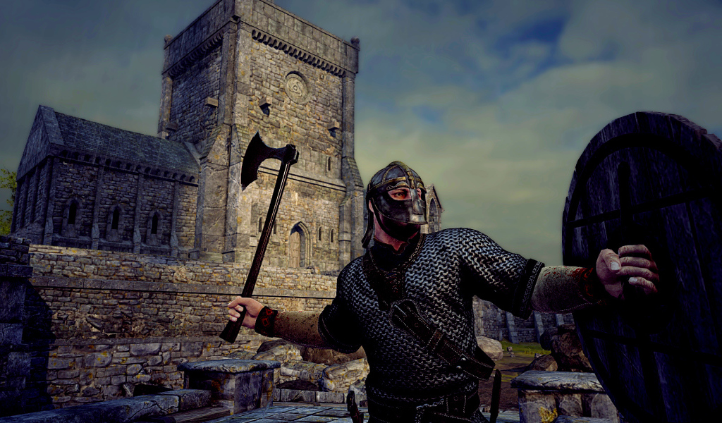 Викинг в сражении