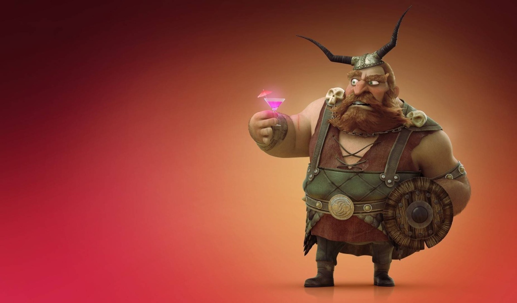 Викинг из мультфильма