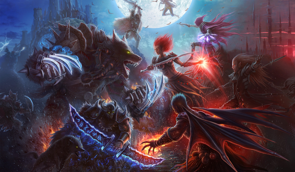 Война вампиров с оборотнями