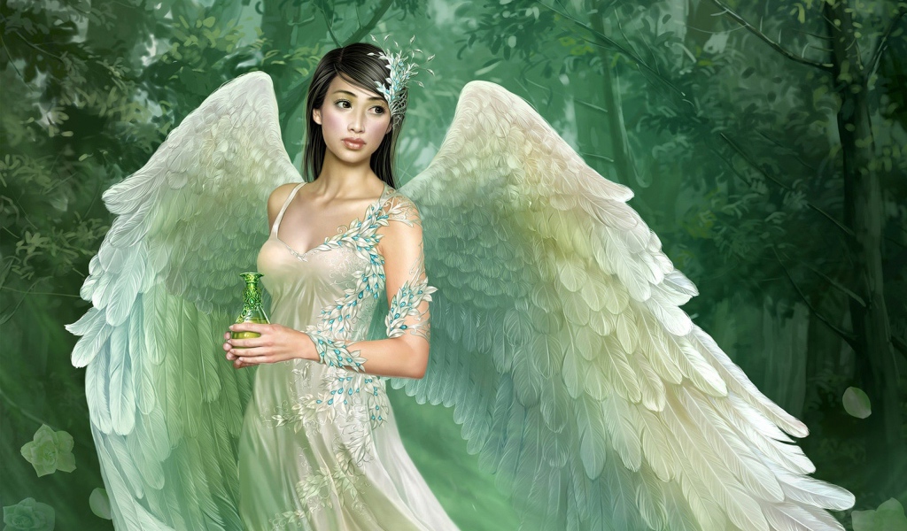 Ангел в белом платье