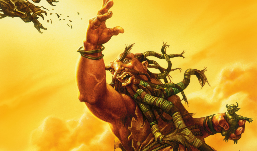 Джин с чертом в руке