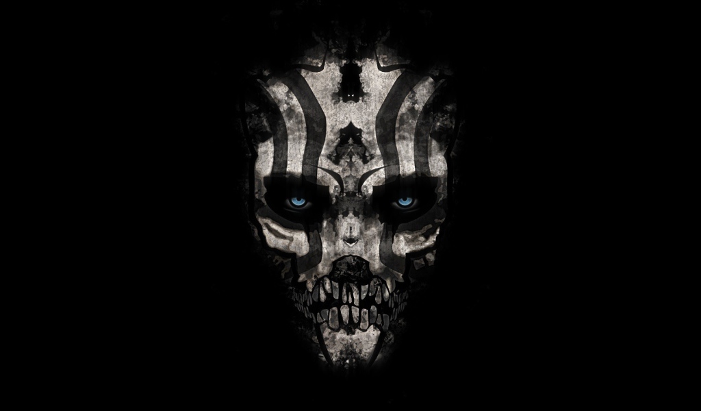 Череп с полосками