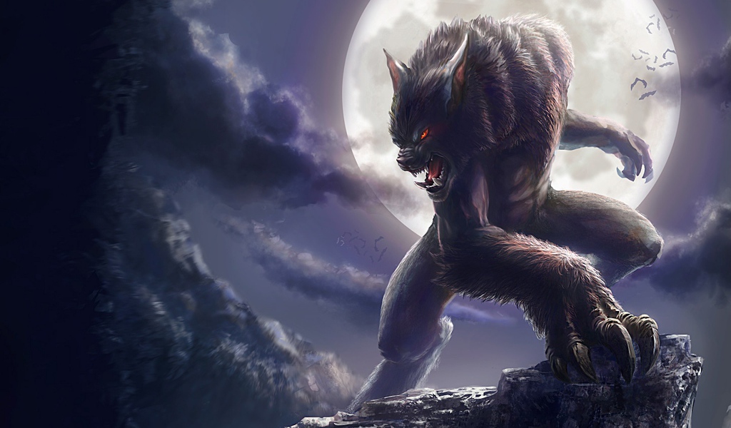 Оборотень при луне