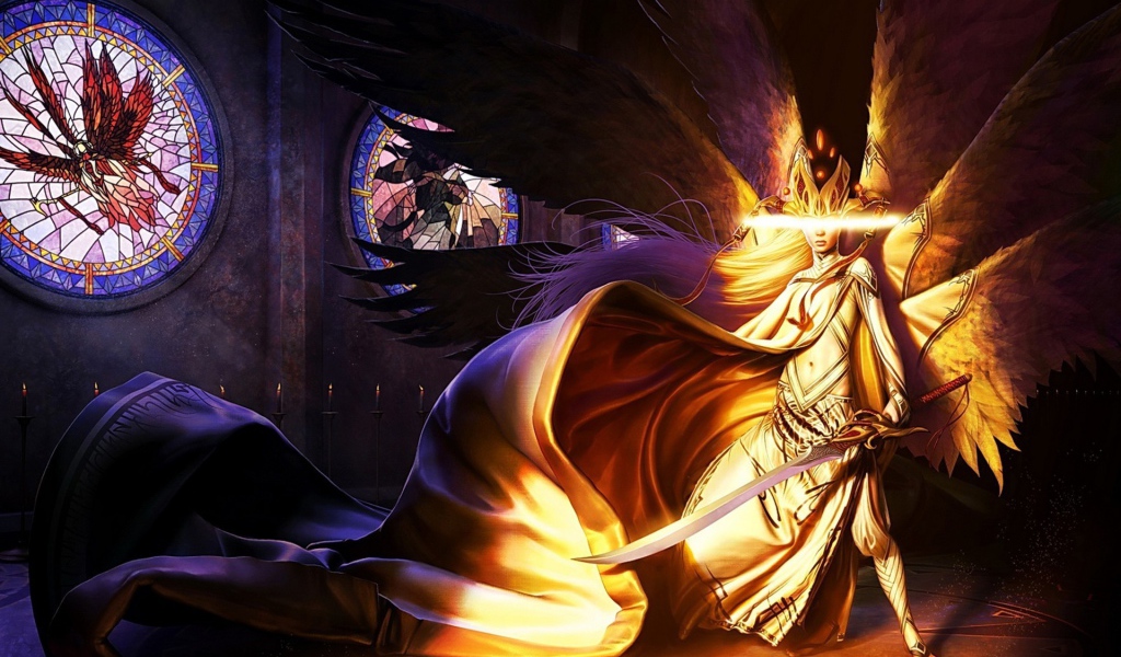 Белый ангел с мечом