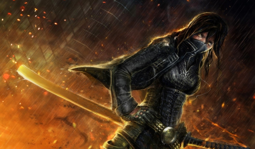 Ника с огненным мечом