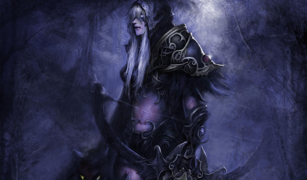 Воин в доспехах с оружием