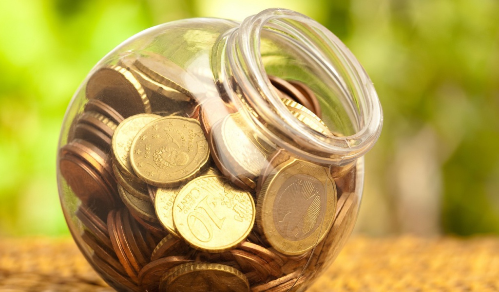 Монеты в банке